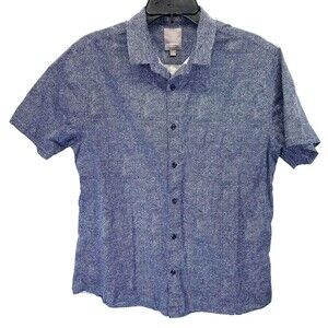 A-Frame Men's M Point Collar Shirt Regular Fit Stretch Button Up RN150466